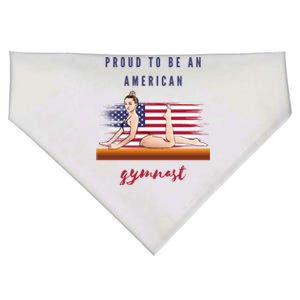 Gymnastics Proud To Be An American Gymnast Meaningful Gift USA-Made Doggie Bandana