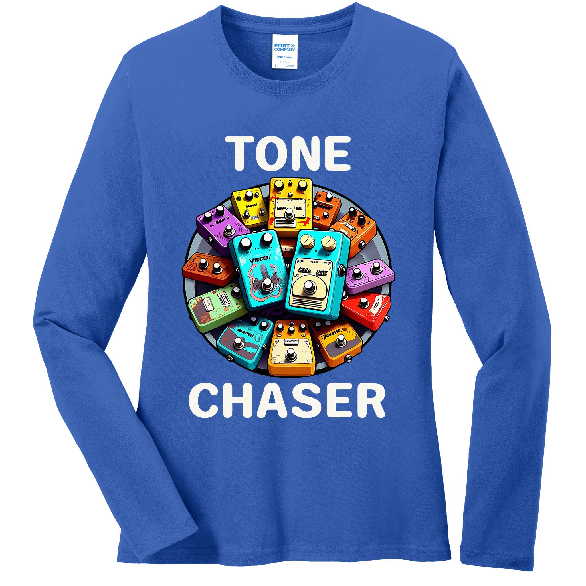 Guitar Player Tone Chaser Handwired Boutique Effects Pedals Ladies Long Sleeve Shirt