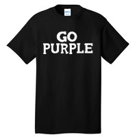 Go PURPLE Team Spirit Gear Color War Grape Wins the Game Fan Tall T-Shirt