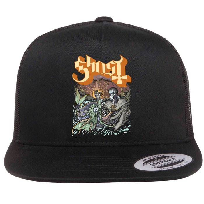 Ghost Papa & The Whale Flat Bill Trucker Hat