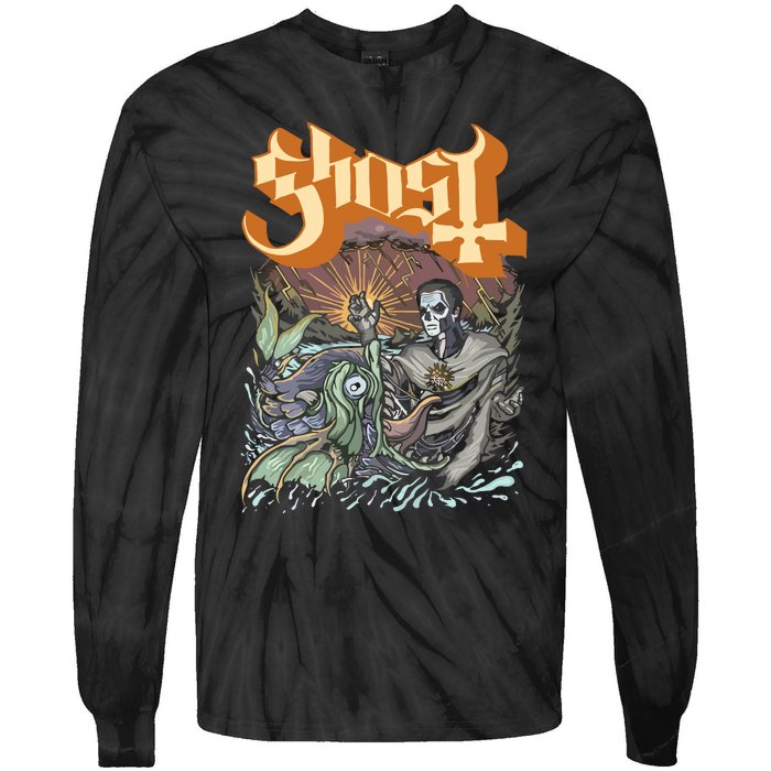 Ghost Papa & The Whale Tie-Dye Long Sleeve Shirt