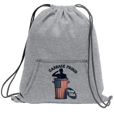 Garbage Proud To Be Garbage Vote Trump Supporters Sweatshirt Cinch Pack Bag