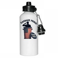 Garbage Proud To Be Garbage Vote Trump Supporters Aluminum Water Bottle