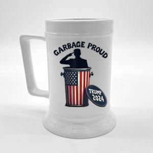 Garbage Proud To Be Garbage Vote Trump Supporters Beer Stein