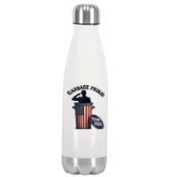 Garbage Proud To Be Garbage Vote Trump Supporters Stainless Steel Insulated Water Bottle