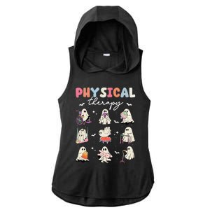 Ghost Physical Therapy Physical Therapist Halloween Groovy Great Gift Ladies PosiCharge Tri-Blend Wicking Draft Hoodie Tank