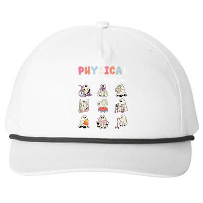 Ghost Physical Therapy Physical Therapist Halloween Groovy Great Gift Snapback Five-Panel Rope Hat