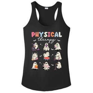 Ghost Physical Therapy Physical Therapist Halloween Groovy Great Gift Ladies PosiCharge Competitor Racerback Tank