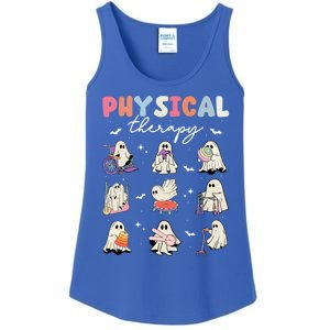 Ghost Physical Therapy Physical Therapist Halloween Groovy Great Gift Ladies Essential Tank