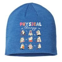 Ghost Physical Therapy Physical Therapist Halloween Groovy Great Gift Sustainable Beanie