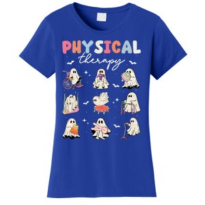 Ghost Physical Therapy Physical Therapist Halloween Groovy Great Gift Women's T-Shirt