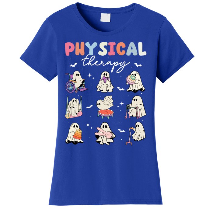 Ghost Physical Therapy Physical Therapist Halloween Groovy Great Gift Women's T-Shirt