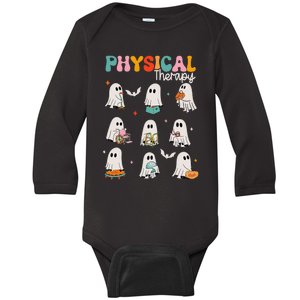 Ghost Physical Therapy Pt Physical Therapist Halloween Baby Long Sleeve Bodysuit