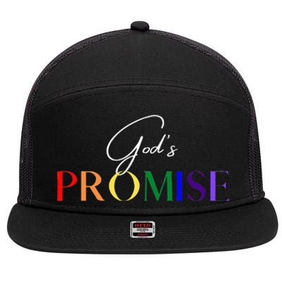 Gods Promise The Rainbow 7 Panel Mesh Trucker Snapback Hat