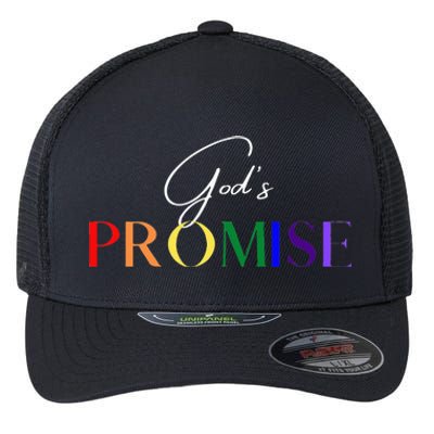 Gods Promise The Rainbow Flexfit Unipanel Trucker Cap