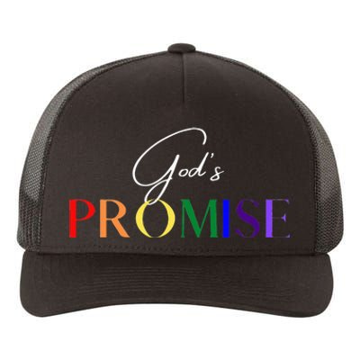 Gods Promise The Rainbow Yupoong Adult 5-Panel Trucker Hat