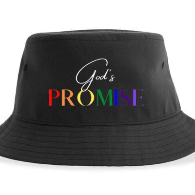 Gods Promise The Rainbow Sustainable Bucket Hat