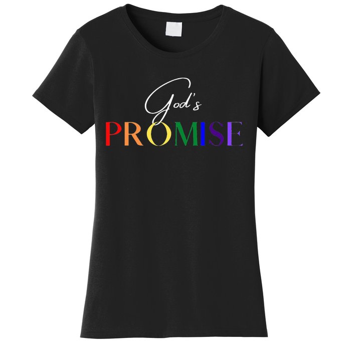 Gods Promise The Rainbow Women's T-Shirt