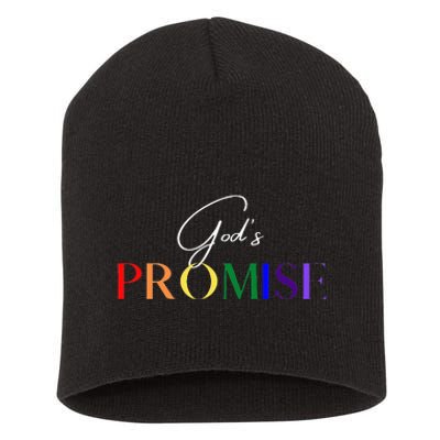 Gods Promise The Rainbow Short Acrylic Beanie