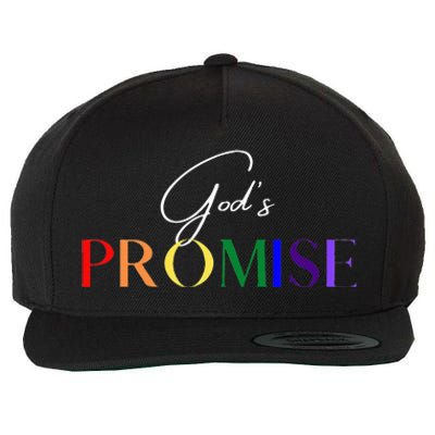 Gods Promise The Rainbow Wool Snapback Cap