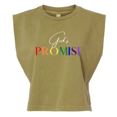 Gods Promise The Rainbow Garment-Dyed Women's Muscle Tee