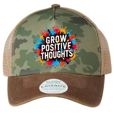 Grow Positive Thoughts Legacy Tie Dye Trucker Hat