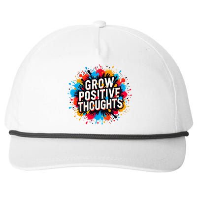 Grow Positive Thoughts Snapback Five-Panel Rope Hat