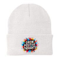 Grow Positive Thoughts Knit Cap Winter Beanie