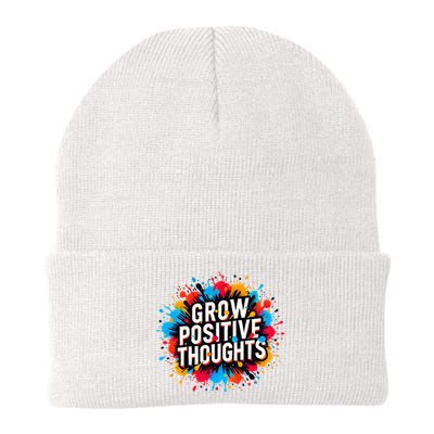 Grow Positive Thoughts Knit Cap Winter Beanie