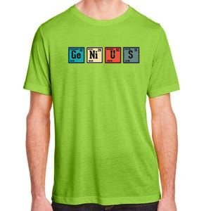 Genius Periodic Table Elements Chemistry Teacher Gift Adult ChromaSoft Performance T-Shirt