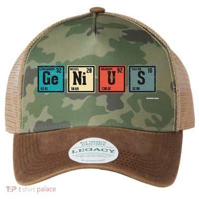 Genius Periodic Table Elements Chemistry Teacher Gift Legacy Tie Dye Trucker Hat