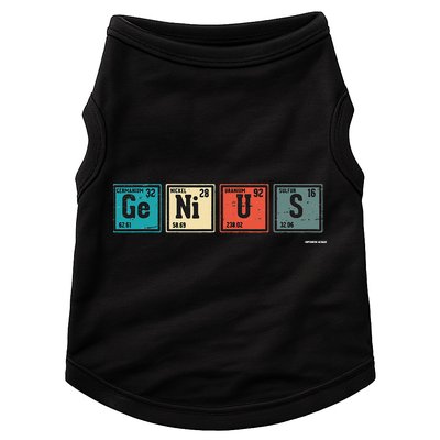 Genius Periodic Table Elements Chemistry Teacher Gift Doggie Tank
