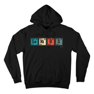 Genius Periodic Table Elements Chemistry Teacher Gift Hoodie