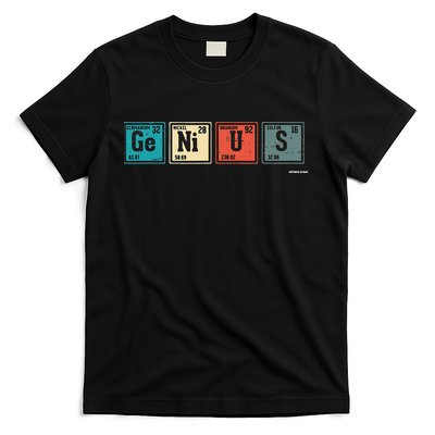 Genius Periodic Table Elements Chemistry Teacher Gift T-Shirt