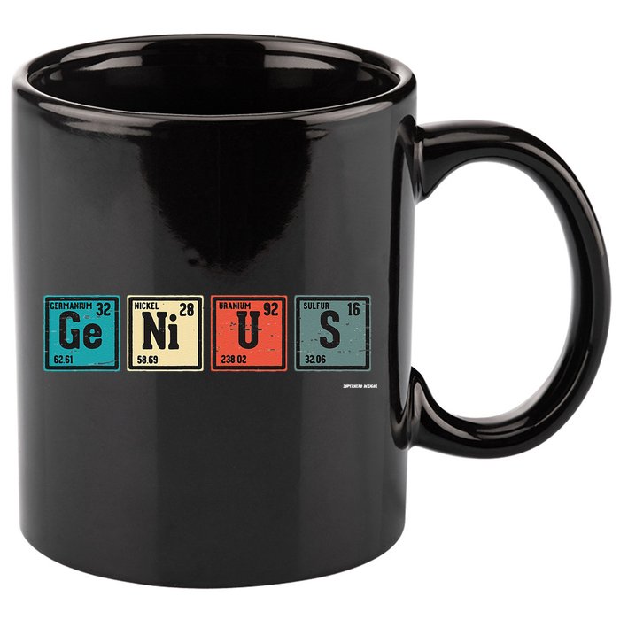 Genius Periodic Table Elements Chemistry Teacher Gift 11oz C Handle Ceramic Mug