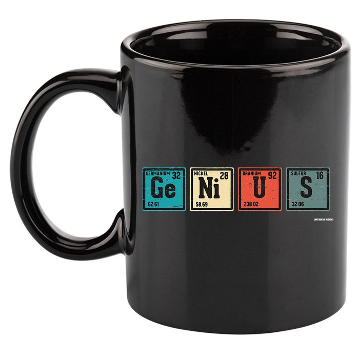 Genius Periodic Table Elements Chemistry Teacher Gift 11oz C Handle Ceramic Mug