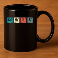 Genius Periodic Table Elements Chemistry Teacher Gift 11oz C Handle Ceramic Mug