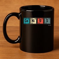 Genius Periodic Table Elements Chemistry Teacher Gift 11oz C Handle Ceramic Mug