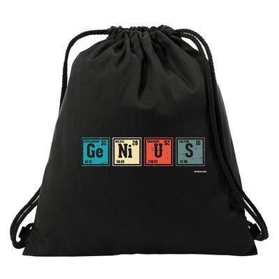 Genius Periodic Table Elements Chemistry Teacher Gift Drawstring Bag