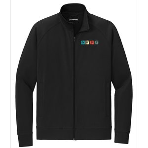 Genius Periodic Table Elements Chemistry Teacher Gift Stretch Full-Zip Cadet Jacket