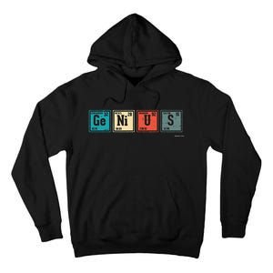 Genius Periodic Table Elements Chemistry Teacher Gift Tall Hoodie