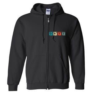 Genius Periodic Table Elements Chemistry Teacher Gift Full Zip Hoodie