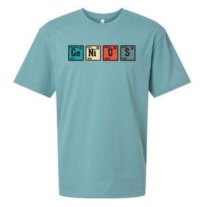 Genius Periodic Table Elements Chemistry Teacher Gift Sueded Cloud Jersey T-Shirt