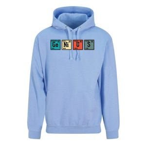 Genius Periodic Table Elements Chemistry Teacher Gift Unisex Surf Hoodie