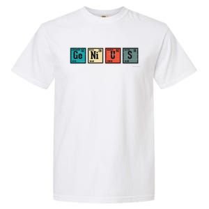 Genius Periodic Table Elements Chemistry Teacher Gift Garment-Dyed Heavyweight T-Shirt