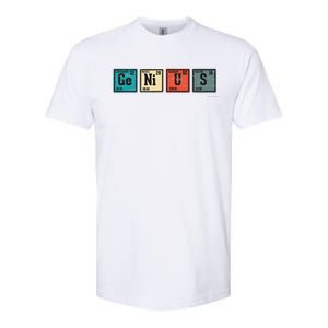 Genius Periodic Table Elements Chemistry Teacher Gift Softstyle CVC T-Shirt