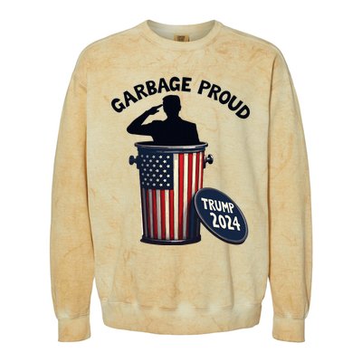 Garbage Proud To Be Garbage Vote Trump Supporters Colorblast Crewneck Sweatshirt