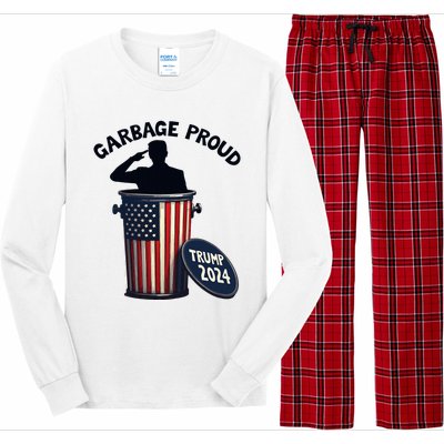 Garbage Proud To Be Garbage Vote Trump Supporters Long Sleeve Pajama Set