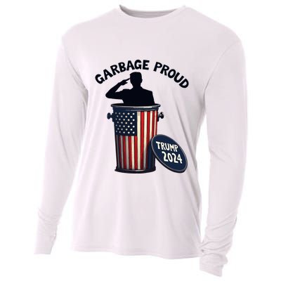 Garbage Proud To Be Garbage Vote Trump Supporters Cooling Performance Long Sleeve Crew