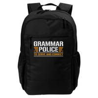 Grammar Police To Serve And Correct, Teachers Grammar Backpack